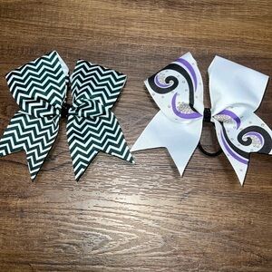 Brand new! Black & White Cheerleading Hair Bows